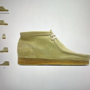Clarks Wallabee Boots, Maple Suede Size 7.5